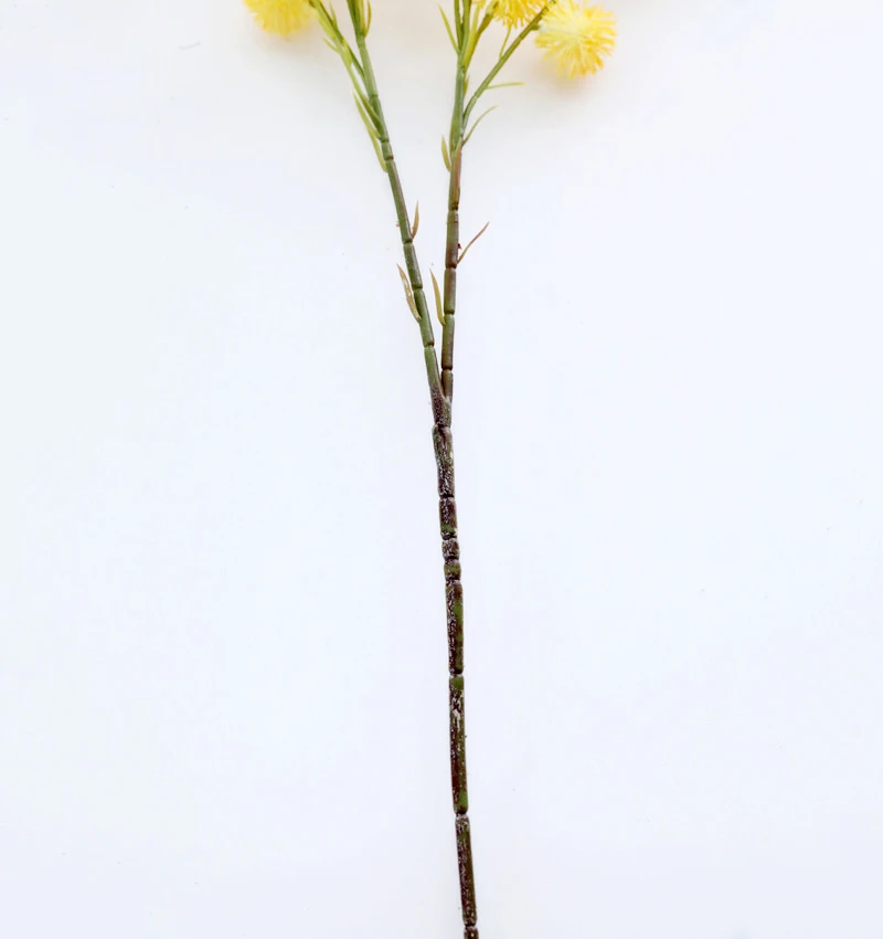 JAROWN Artificial Fake Flower Plastic 2 Branch Chestnut Flower Hairy Ball Dandelion Home Decoration Flower Arrangement Accessories Wedding Decoration (13)