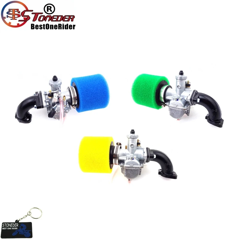 STONEDER VM22 26 мм Mikuni Карбюратор воздушный фильтр Mainfold впускная труба для 110 125 140cc двигатель XR CRF50 SSR Thumpstar YX питбайк