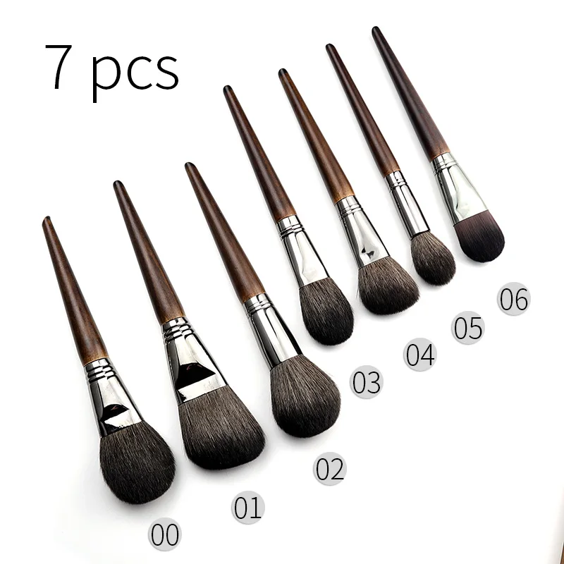7 pcs face set OVW 5/18/24/набор кистей для макияжа, теней для растушевки кисти для глазури, прецизионный шейдер кисти для makiyazha glaz brochas maquillaje - Handle Color: 7 pcs face set