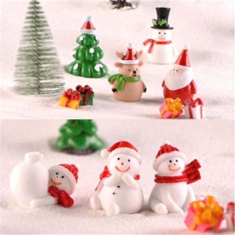 Новинка 2019 рождественские миниатюрные снеговики Санта Лоси рождественская елка
