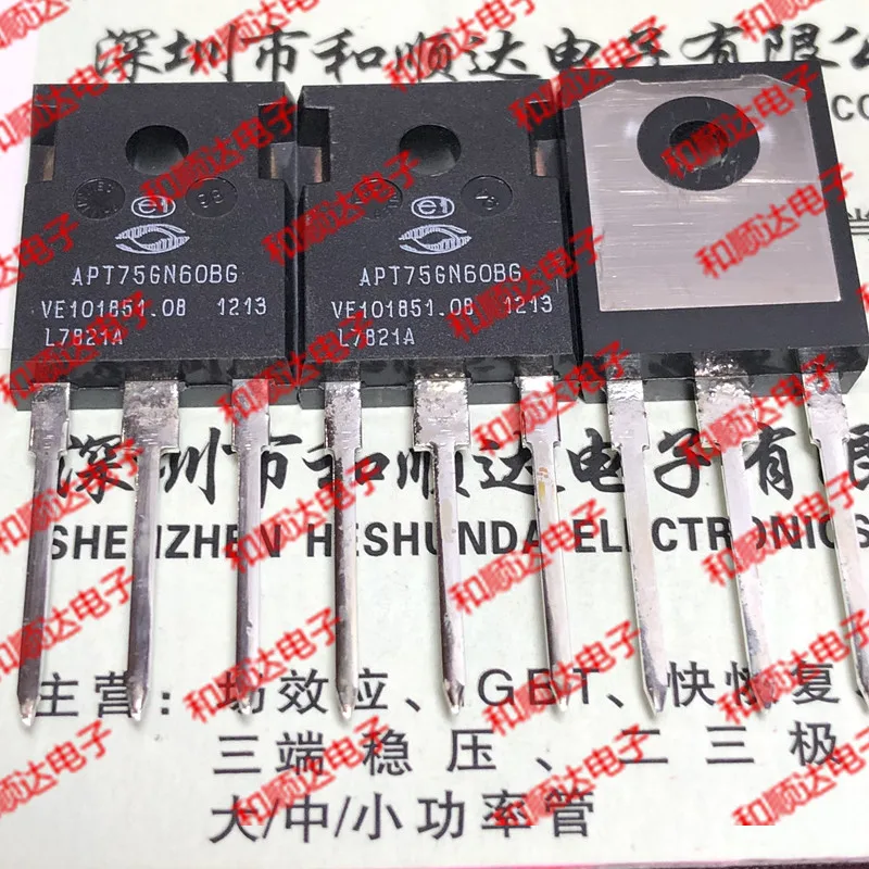 5 шт./лот APT75GN60BG-247 600V 155A