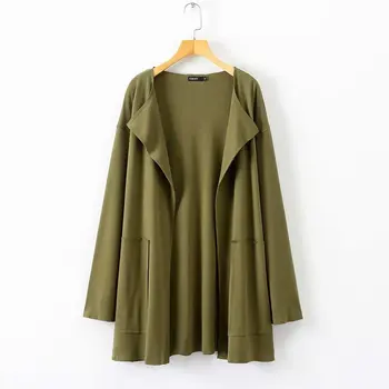 

Hot sale XD40-2556 European and American fashion cardigan overcoat