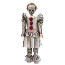 Niños Joker Pennywise máscara de disfraces de cosplay IT de Stephen King Chapter Two 2 Horror payaso fiesta de Halloween suministro