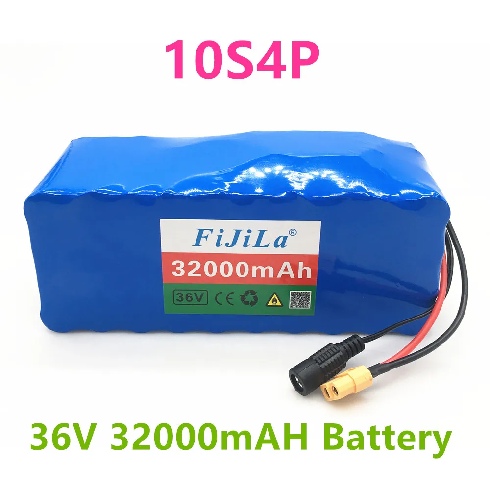 XT60 36V батарея 10s4p 32ah 600W высокая мощность и большая емкость 42v18650 литиевая