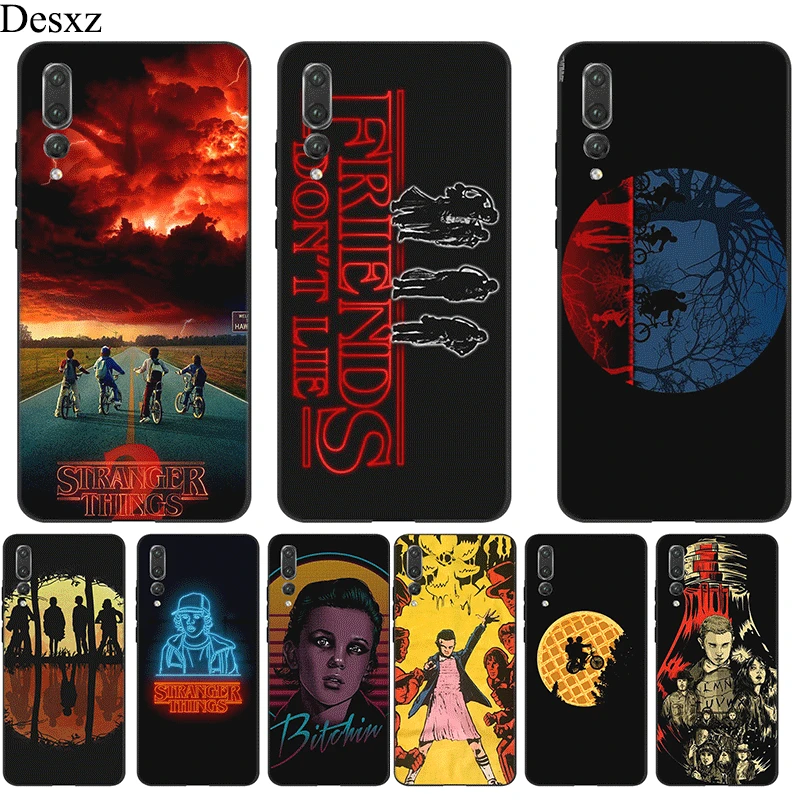 

Mobile Phone Case Silicone For Honor Note 10 View 20 6A 7A 7C 7X 8 8X 8C 9X 9 Lite Pro Cover Stranger Things Wallpaper Coque Bag