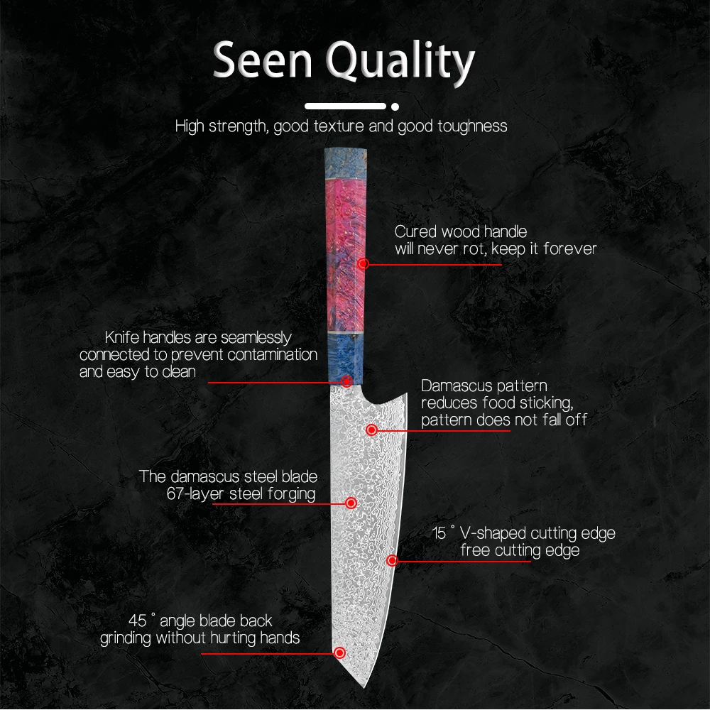 大马士革八角稳定木柄方头8寸祥云纹料理刀详情页_08