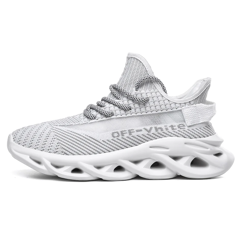 Мужская обувь для бега, летняя спортивная обувь, мужская обувь для бега, уличная легкая дышащая мужская обувь, мужские кроссовки - Цвет: G83 Gray