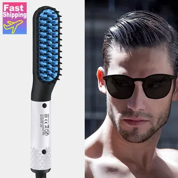 

Multifunctional Hair Comb Brush Beard Straightener Hair Straighten Electric Beard Straightening Comb Quick Hair Styler For Men