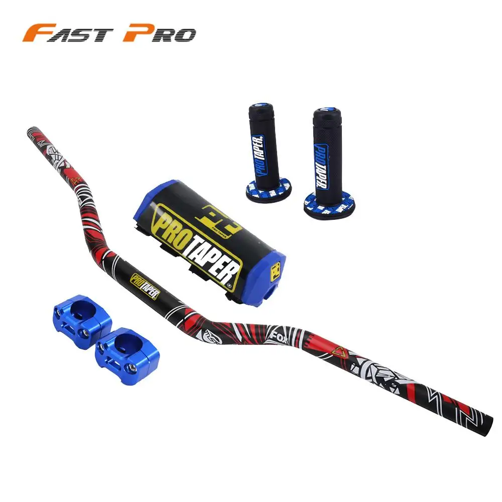 Мотоцикл 28 мм руль с ручка Жир Бар Руль Fatbar для мотокроссов для PRO YAMAHA YZ YZF WR WRF TTR 125 250 400 450 426 CRF