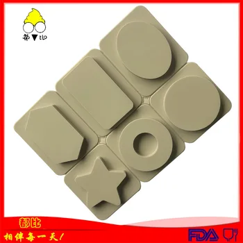 

than Wax Tablets Mode DIY Silicone Mold Fragrance Gypsum Handmade Soap Mold 6 Cavity Six Shape Fragrance Mode