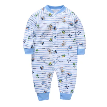

Honeyzone Autumn Baby Boy Romper Long Sleeve 100% Cotton Clothes Casual Cartoon Printed Newborn Jumpsuit