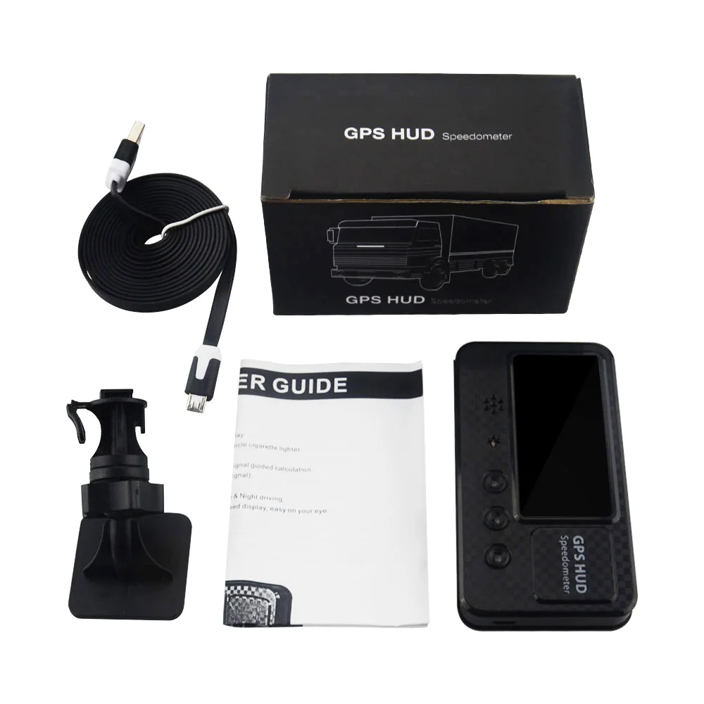 

C60 Easy Setup Digital Speed Projector Universal Car GPS Speedometer With Over Speed Warning Auto Adjust Brightness Function