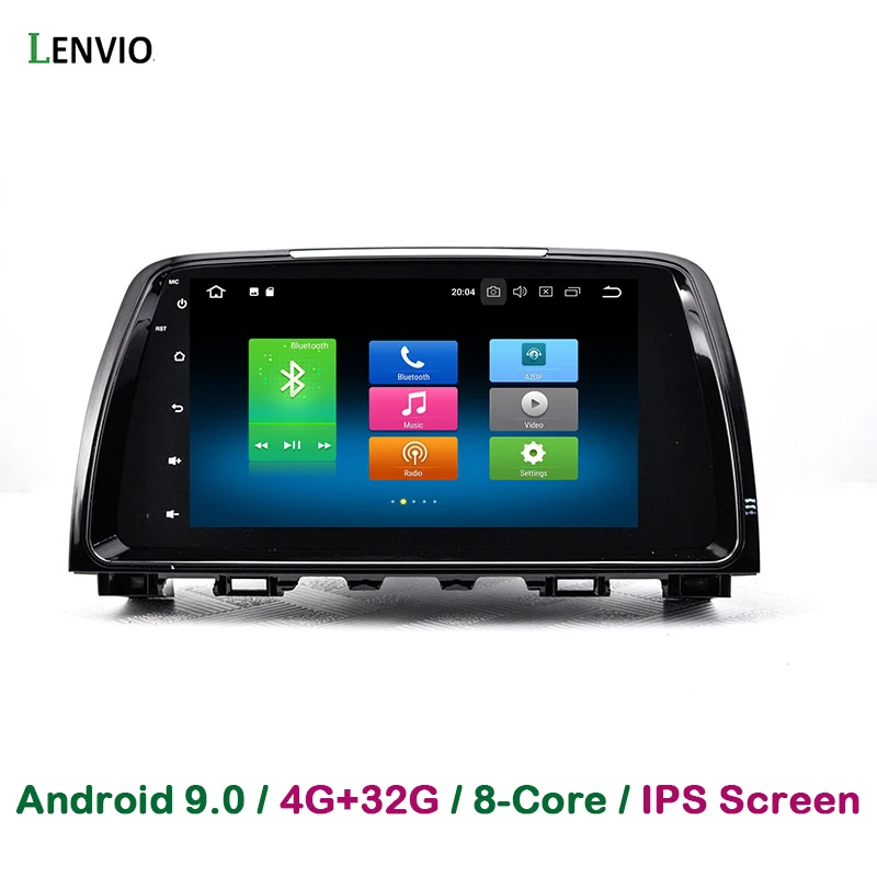 Lenvio 4 Гб ОЗУ 32 Гб ПЗУ Восьмиядерный 2 Din Android 9,0 автомобильный DVD gps навигатор плеер для Mazda 6 2013 Авто радио мультимедиа