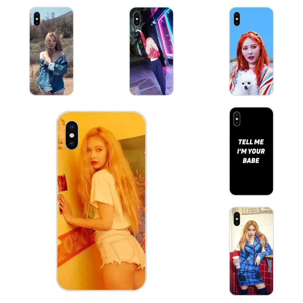 Kim Hyuna сексуальные чехлы для Apple iPhone X XS Max XR 4 4S 5 5C 5S SE 6 6S 7 8 Plus оптом и в