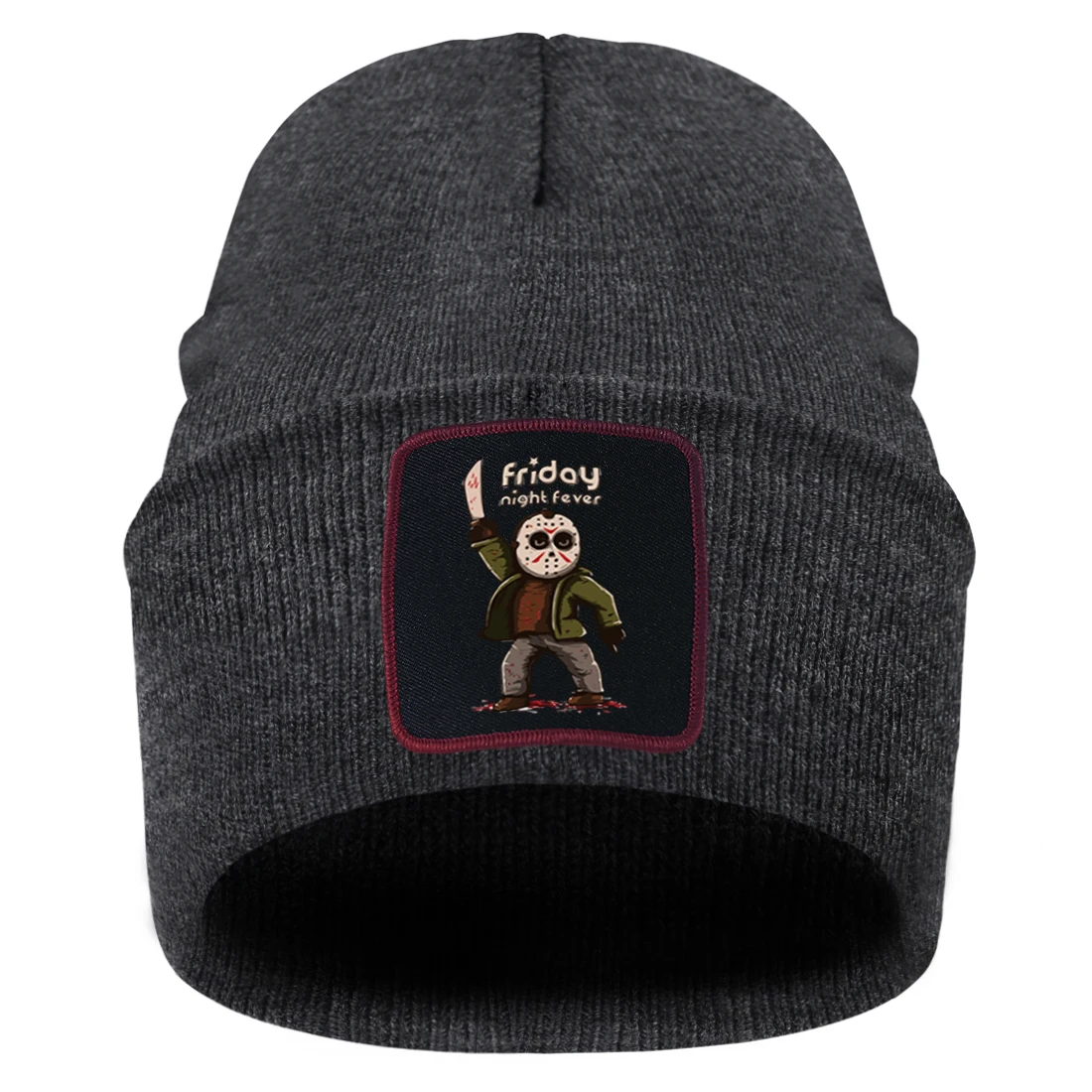 

Knitted Skull Caps Horror It's Friday 13th Cartoon Print Hip Hop Beanies Knitted Hat Outdoor Winter Beanie Cap Warm Street Caps