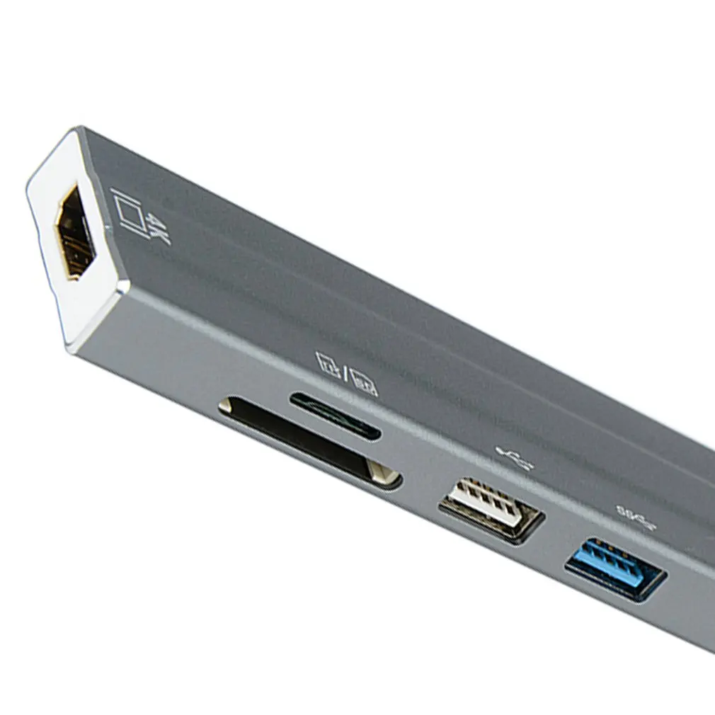 6 в 1 Usb-C концентратор 4K Hd видео аудио кабель адаптер Тип C к Hdmi Usb 3,0/Usb 2,0 с кардридером type C usb-хаб