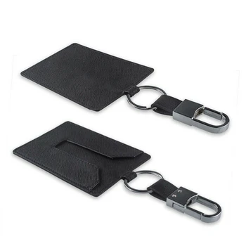 

1pcs Car Key Cards Holder Protective Cover Case W/ Keychain For Tesla Model 3