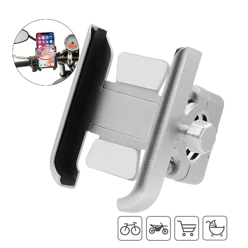 

Motorcycle Handlebar Aluminum Alloy Mobile Phone Bracket Motorcycle Navigation Bracket Mobile Phone Holder Cycling Equipment