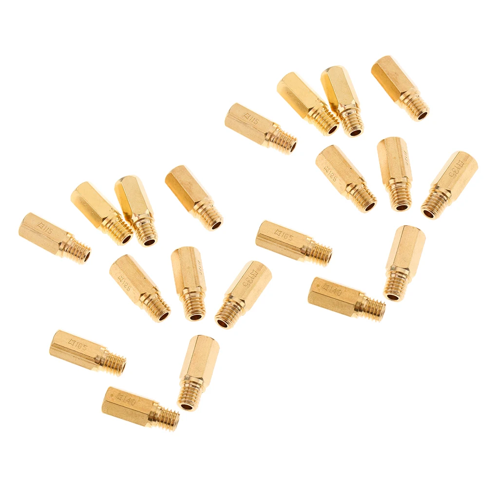 20x Injector Nozzles for PWK KOSO KEIHIN OKO Carb, Main jets 100 105 108 110 115 120 125 130 135 140