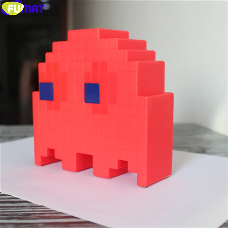 FUMAT мультфильм USB Pac-man игровой тематический цветной ночной Светильник СВЕТОДИОДНЫЙ призрак светильник s спальня детская комната праздник украшение дома ночной Светильник s