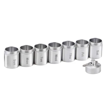

7 Day Pill Organizer Pill Medicine Tablet Pillbox Dispenser Crush-Resistant Medicine Organizer Container For Medicines