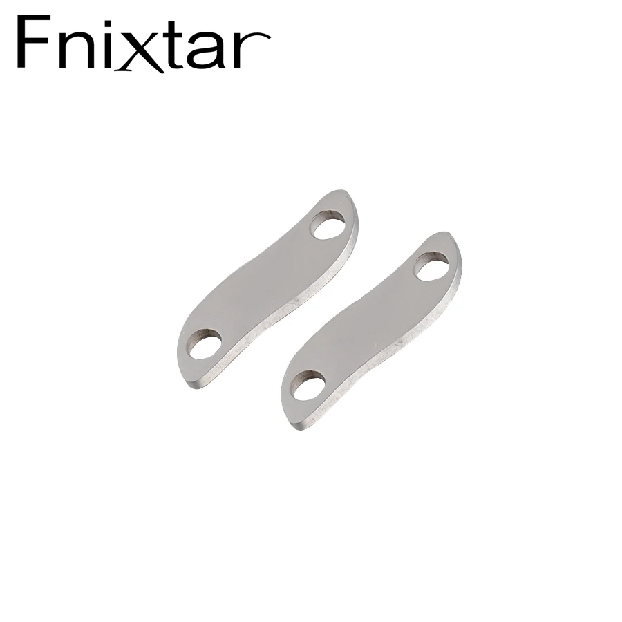 

Fnixtar Blank Plates Hand Stamping Tags Personalized Connector Bar DIY Mirror Polish Stainless Steel Charm 7*24.5mm 20piece/lot