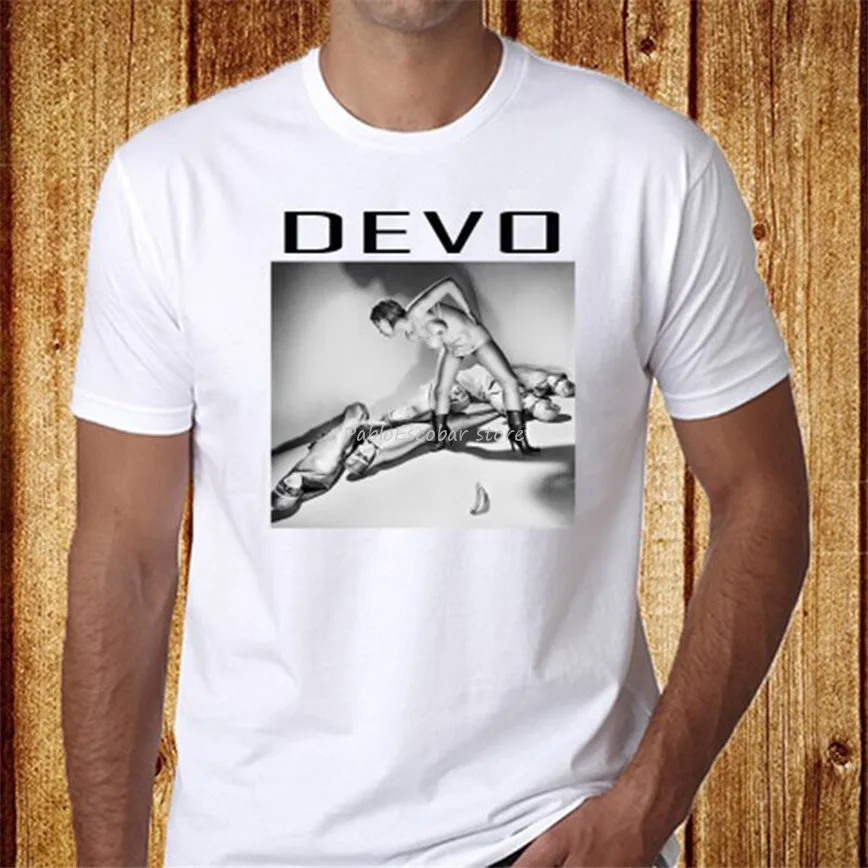 Devo Hardcore Volume One Electro Punk Band мужская белая футболка Размер S-3Xl для спортзала летняя |