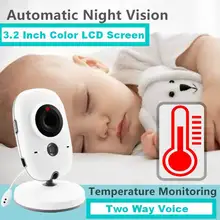 2,4G беспроводной видеоняня VB603 с 3,2 дюймовым ЖК-дисплеем 2 способа аудио разговора ночного видения камеры наблюдения няня