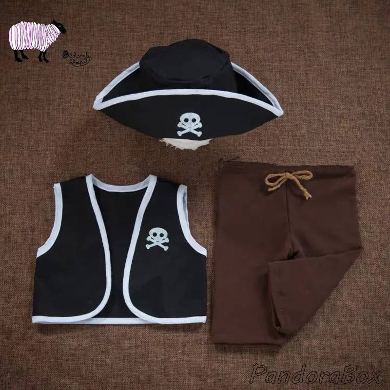 Newborn Photography Props Buccaneer Themed Hat Clothes Sets Infant Baby Boy Family Photo Shoot Costume fotoshoot Accessories