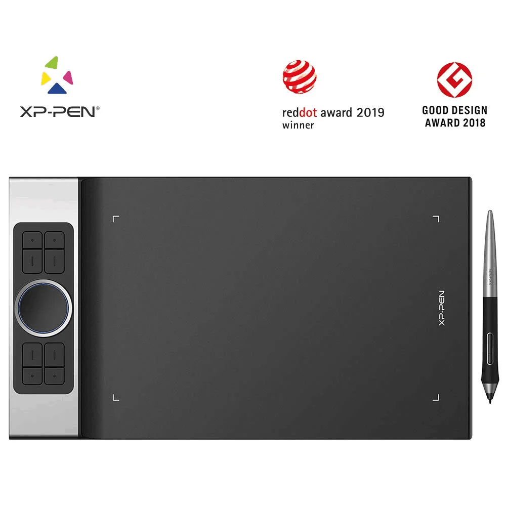 XP Pen Deco Pro маленький планшет для рисования 9x5 дюймов 8192 уровня поддержки Android Windows Mac