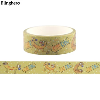 

10pcs/set Blinghero Animal Washi Tape 15mmX5m Masking Tape Cool Cartoon Decal Adhesive Tapes Decorative Stationery Tapes BH0134