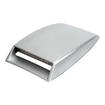 

Car Decorative Air Flow Intake Scoop Abs And Aluminum Grille Mesh Bonnet Vent Cover Hood Sticker Car Styling