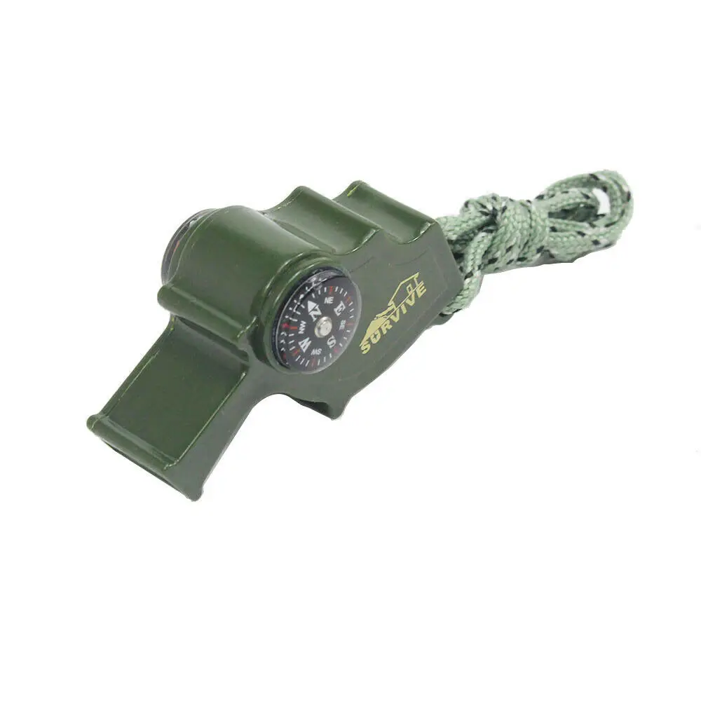 

Outdoor high decibel hurricane survival whistle multi-function whistle