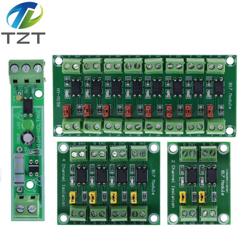 Optokoppler-Isolationsplatine PC817 1 2 4 8 Kanal Spannungswandler-Adaptermodul 3,6-30V Treiber Photoelektrisch Isoliertes Modul – Detail 14