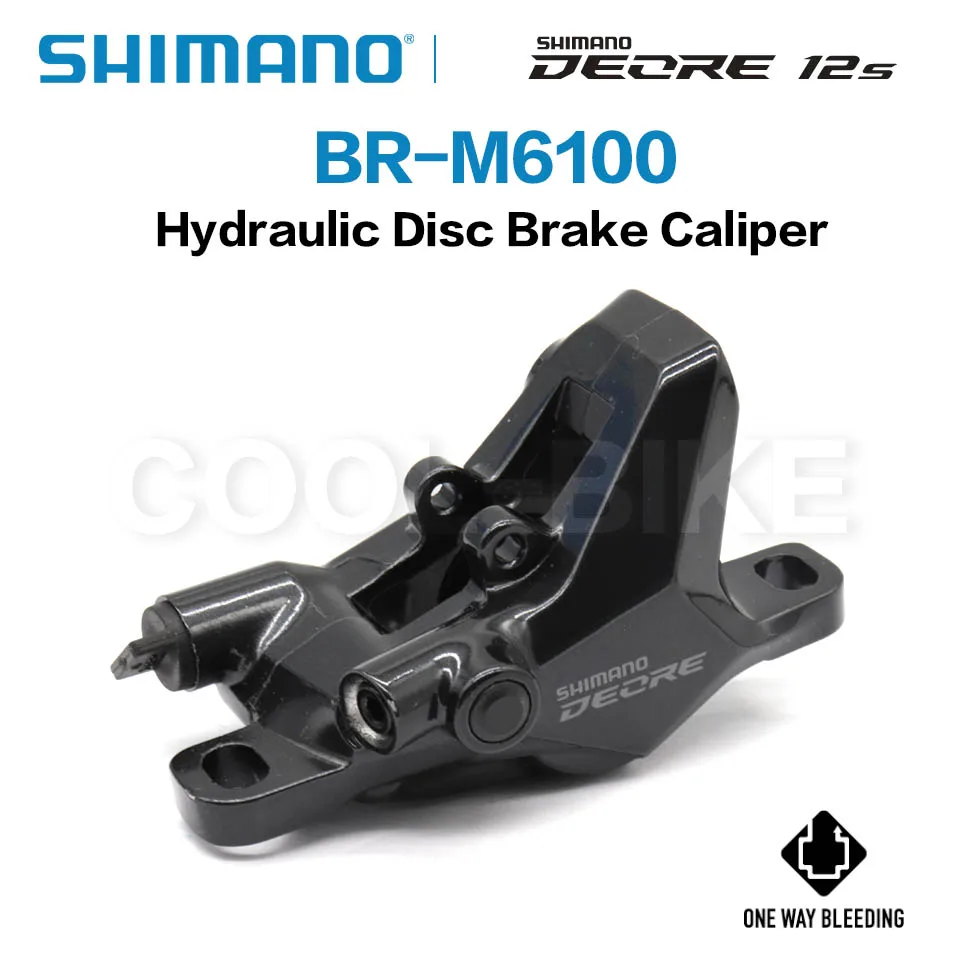 Shimano Deore BR-M6100 Pinza Freno A Disco Idraulica Con Pastiglie Resina G03S Per MTB