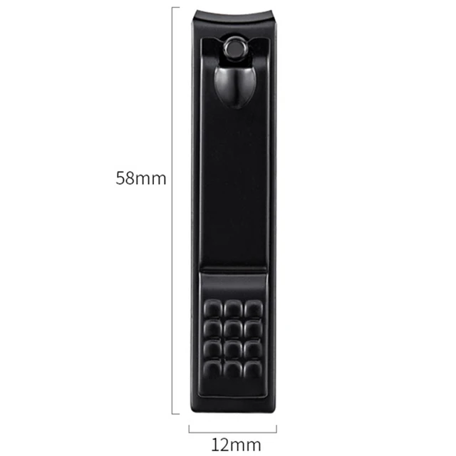 1pc Colorful Black Nail Clipper Cutter Stainless Steel Cuticle Scissors Machine Professional Toenail Trimmer Manicure Tool BLACK-1