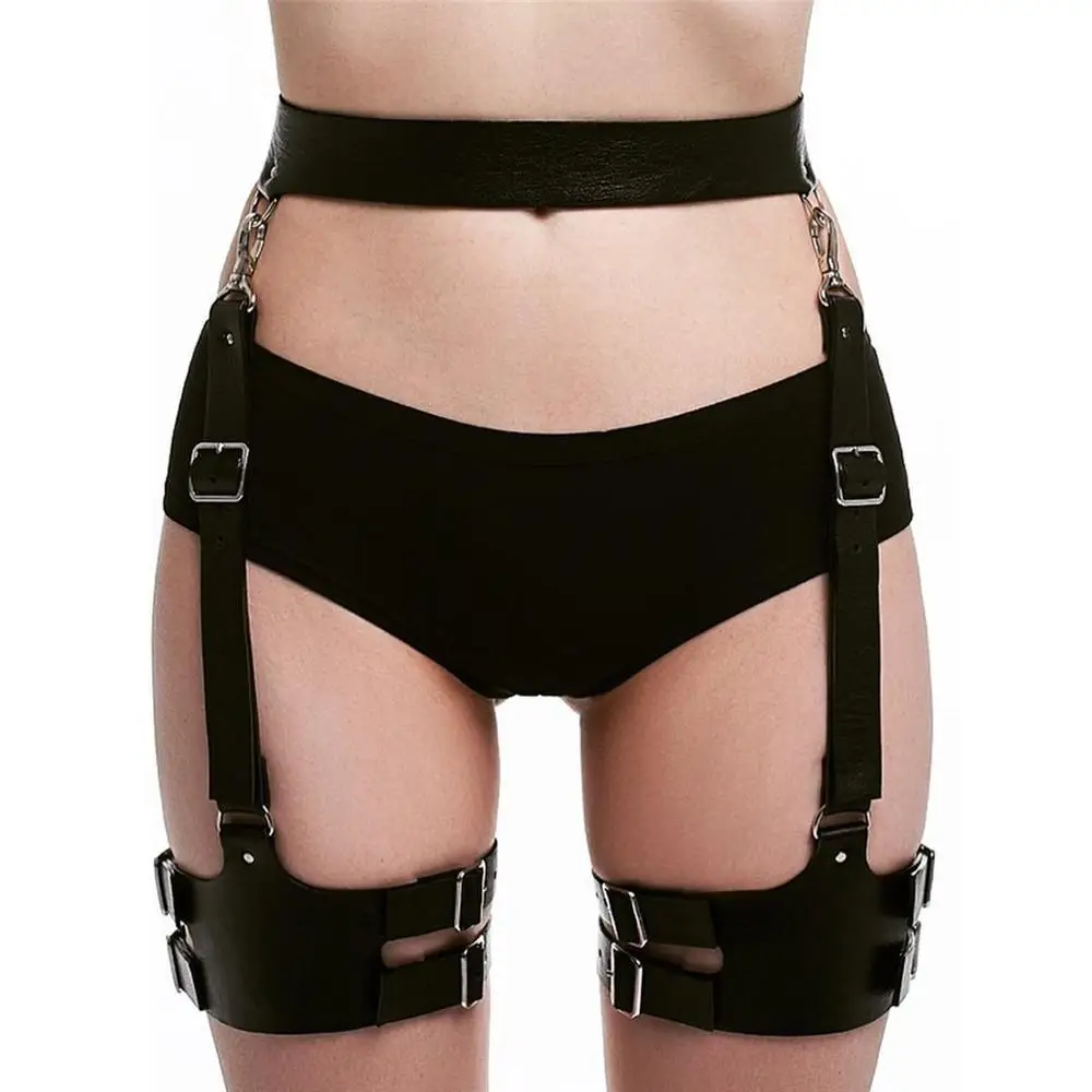 CKMORLS Leather Harness Bondage Women Leg Belts Bdsm Suspenders Cage Adjustable Waist Belt Garter Erotic Harness Belts Garter