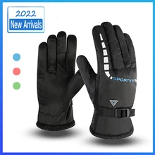 

RODICOCO Winter Cycling Gloves Outdoor Full Finger Bicycle Gloves Skiing Motorcycle Windproof Warm Gloves For Men Women