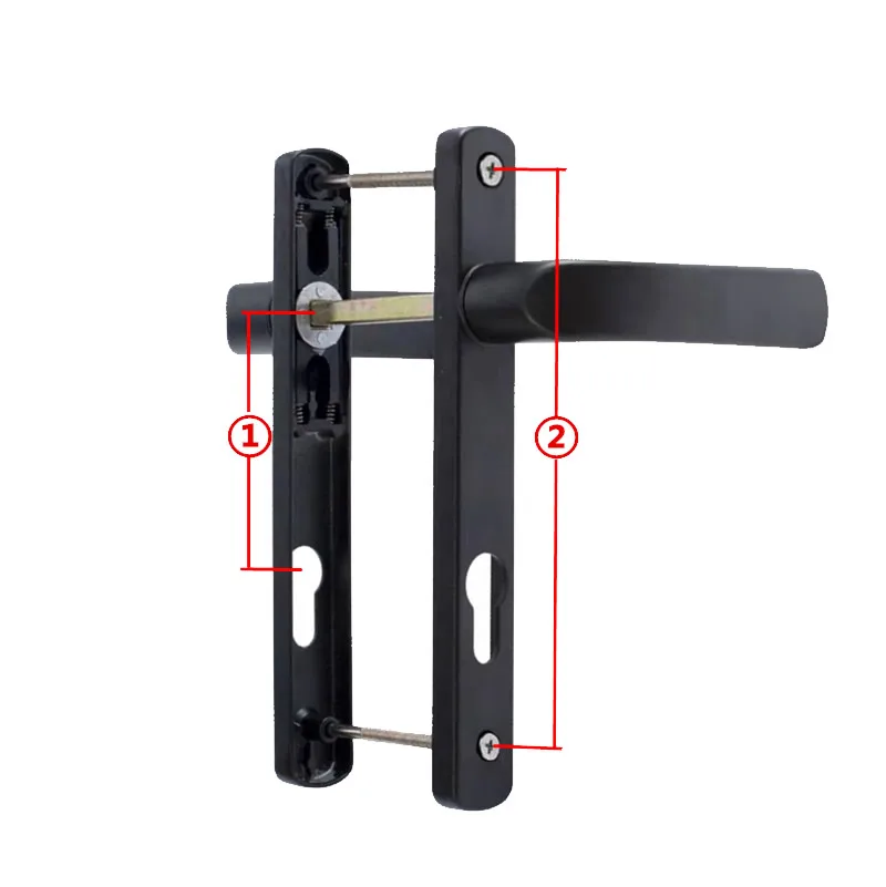 Aluminum alloy door handles for Aluminum alloy door 85mm 92mm center distance 193mm 115mm hole distance