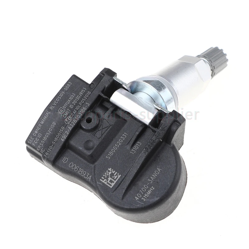 YAOPEI 4Pcs ǰ 40700-3AN0A 407003AN0A TPMS Ÿ̾ з  ֻ Ʈ ƽø Ƽ 2012 2013 Versa Note Frontier