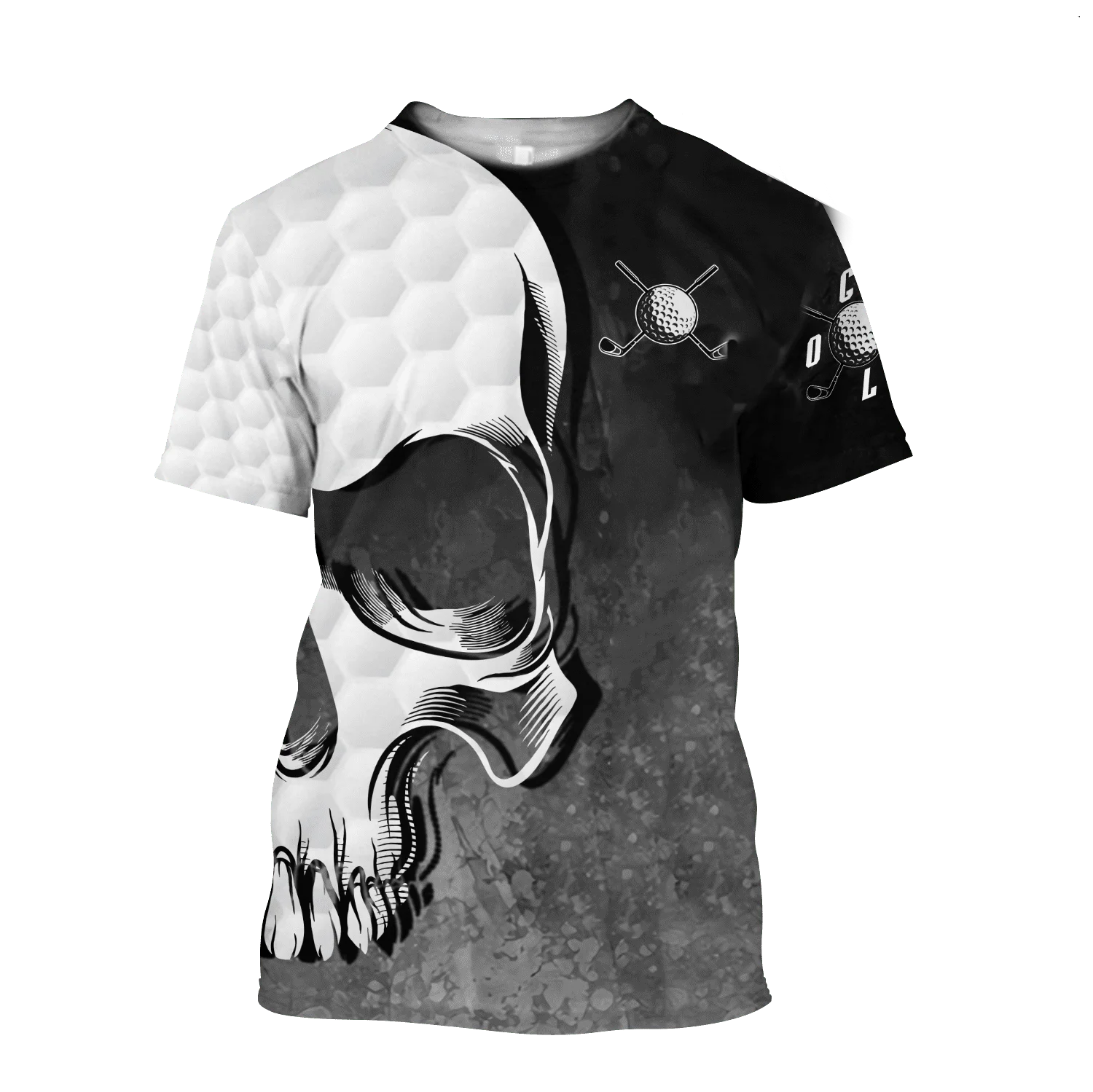 Camisetas con estampado de calavera 3D para hombre, ropa Unisex, estilo Harajuku, gótico, Hip-Hop, grande 5 - Ropa de hombre