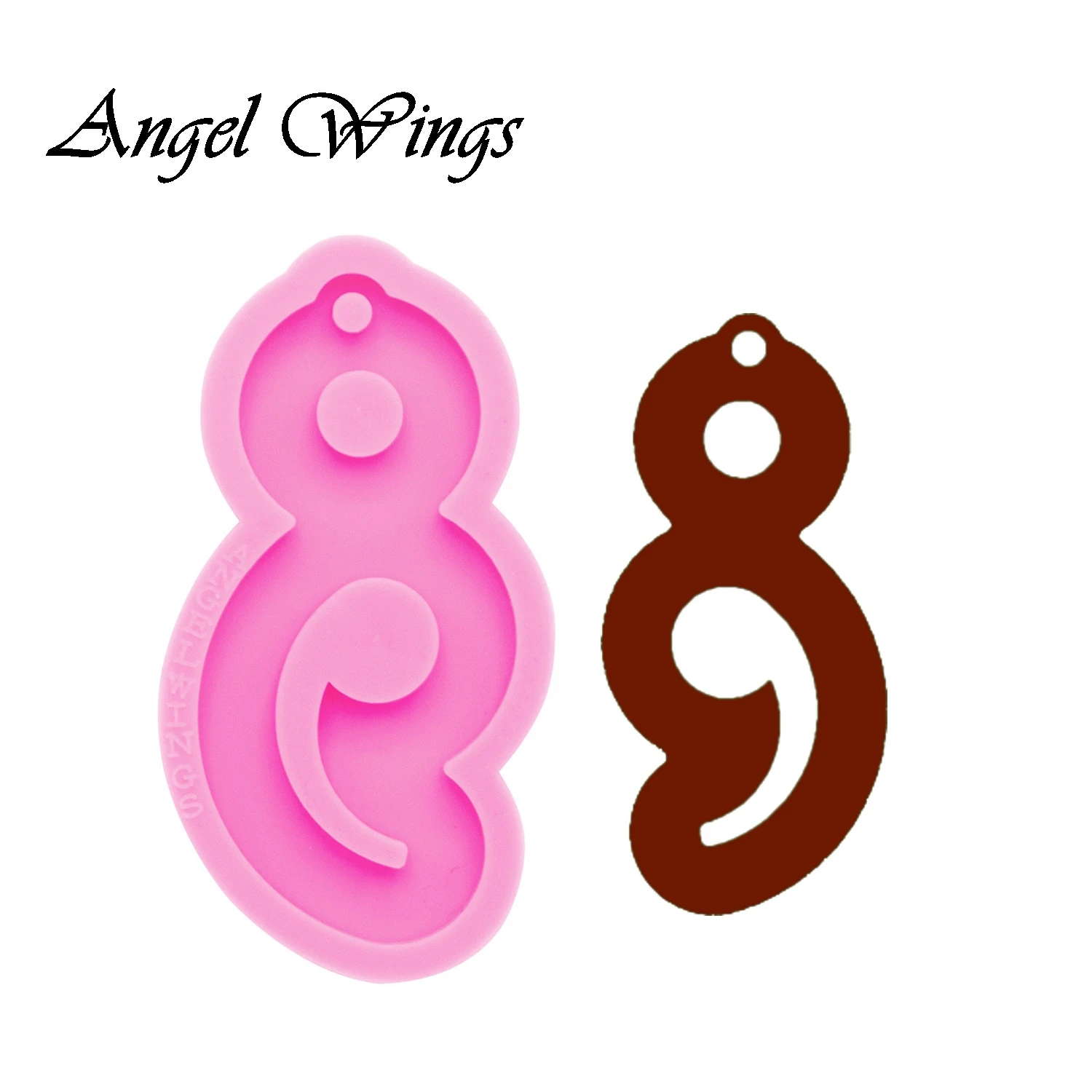 Блестящее сердце/мышь/кошка полуободок брелки формы DIY Semicolon ювелирные изделия