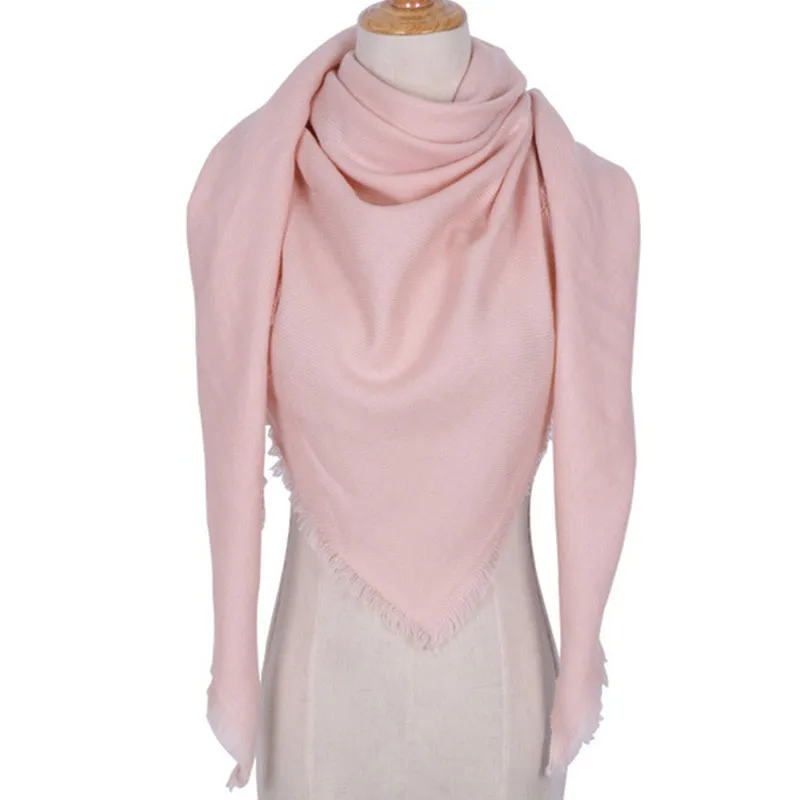 Gentillove, зимний кашемировый шарф, женский шарф, плед, одеяло, новинка, дизайнерская женская треугольная Пашмина, шали и шарфы - Цвет: 7
