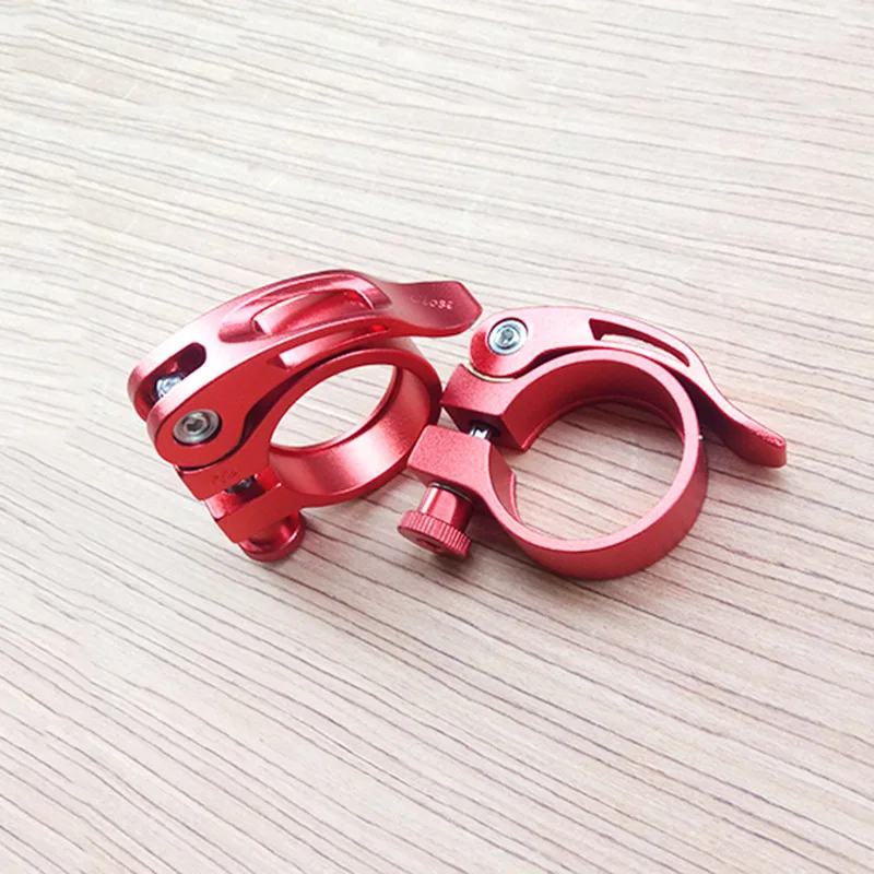 

Mountain Bike Folding Fixed Gear Bicycle Quick Release Collar Clamp Aluminium Alloy Colorful Seat Pole Clip Locking Clamp Access