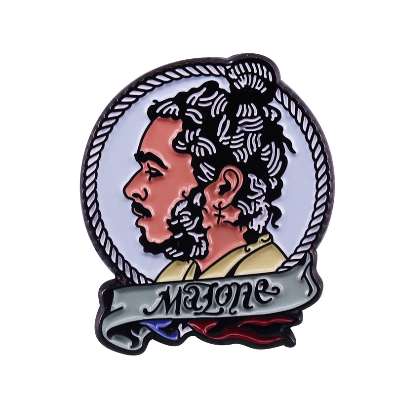 

Post Malone aesthetic badge hipster “Wow”cool music fans collection