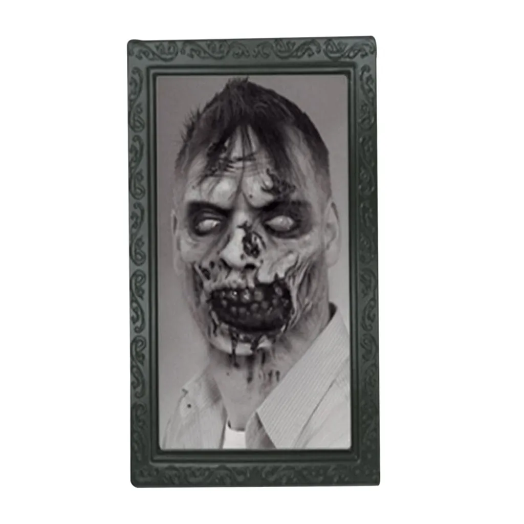 Хеллоуин ужас картина рамка линзовидная 3D меняющая лицо страшный портрет привидениями ремесло для тематическая вечеринка Хэллоуин домашний декор