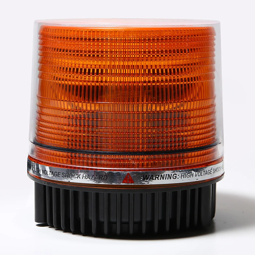 Car Roof Top Front Beacon Strobe Light Emergency Flash Warning Light Lamp Amber Self Contained LED 