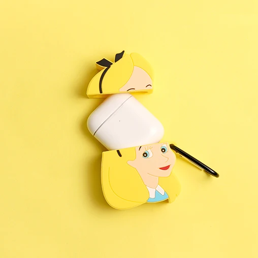 Русалка Ариэль девушка карабин мягкий чехол для AirPods