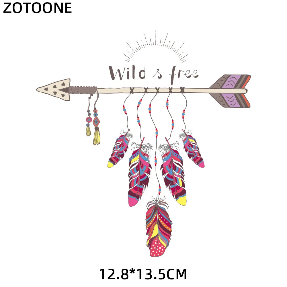 ZOTOONE Железный на передаче красочные Ловец снов для одежды теплопередача печать на футболке платья стираемые наклейки E - Цвет: 1374