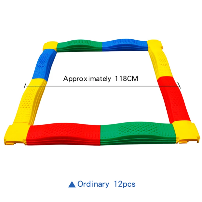 Ruizhi балансировочное тактильное детское Сенсорное тренировочное оборудование детский сад однопланковый мост Детские уличные спортивные игрушки RZ1175 - Color: ordinary 12pcs